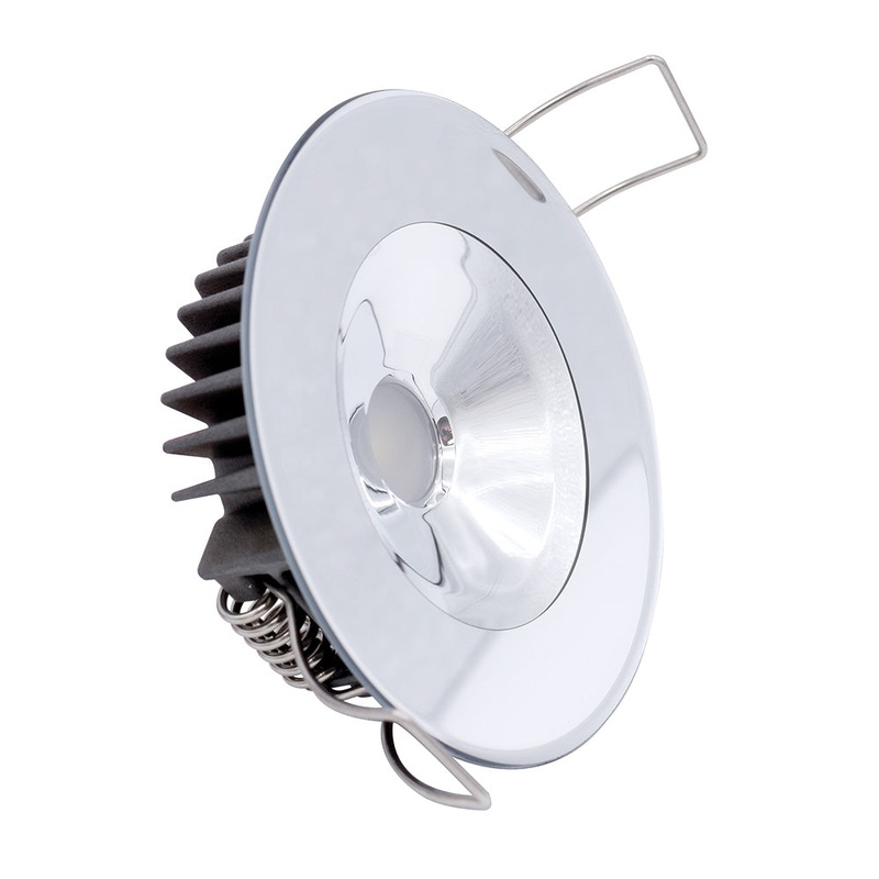 Lumitec Illusion Flush Mount LED Down Light – Spectrum RGBW – Cool White – Mirrored Housing  – 117147