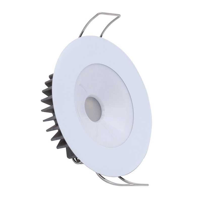 Lumitec Illusion Flush Mount LED Down Light – Spectrum RGBW – Cool White – White Housing