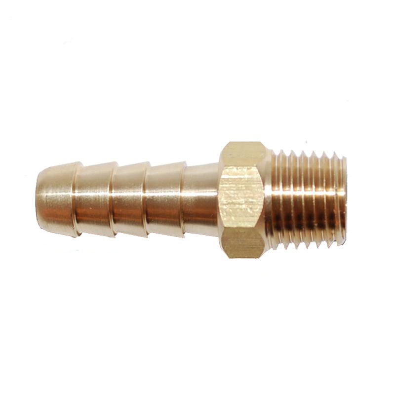Attwood Universal Brass Fuel Hose Fitting – 1/4 NPT x 5/16 Barb – 88FBM101-6