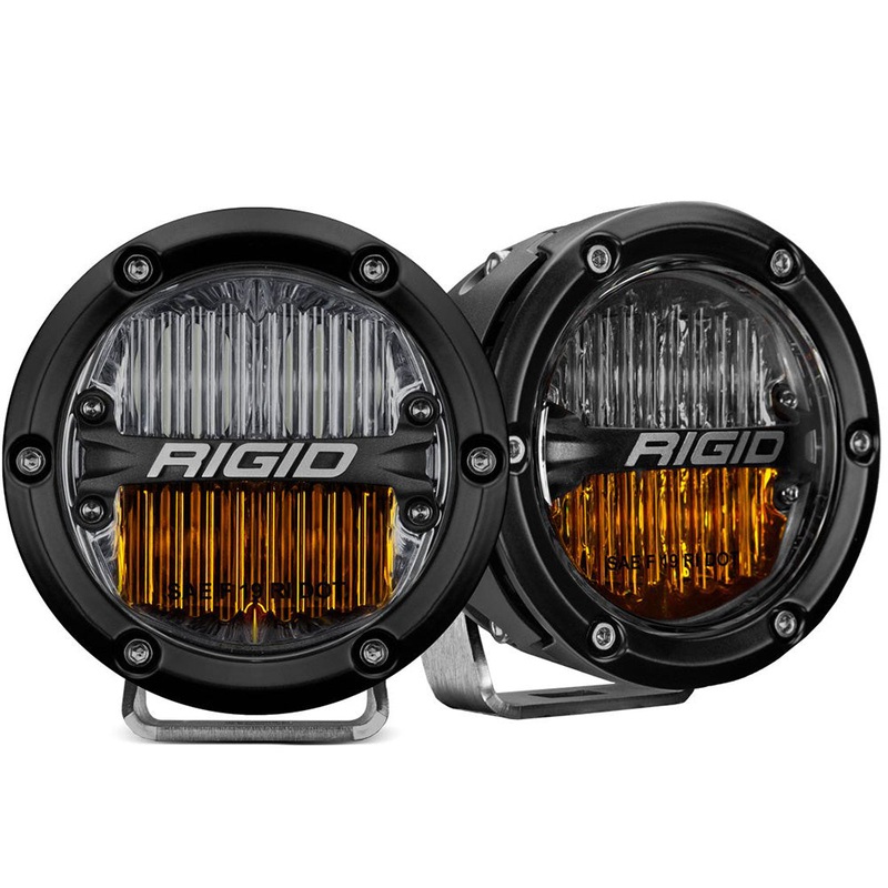 RIGID Industries 360-Series 4 LED SAE Fog Beam – Yellow/White – Pair