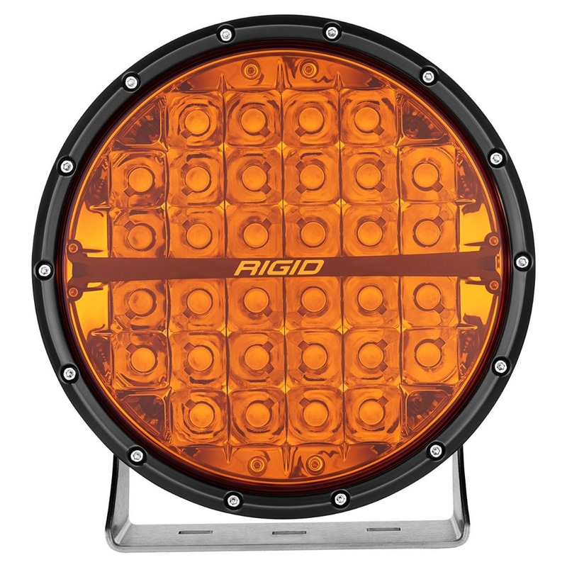 RIGID Industries 360-Series Amber Pro 9 Offroad Spot Beam w/Amber Backlight Pod – Single