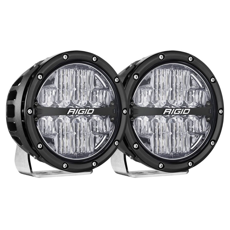 RIGID Industries 360-Series RGBW 6 Offroad Lamp Drive Beam w/RGBW Backlight Pods – Set of 2