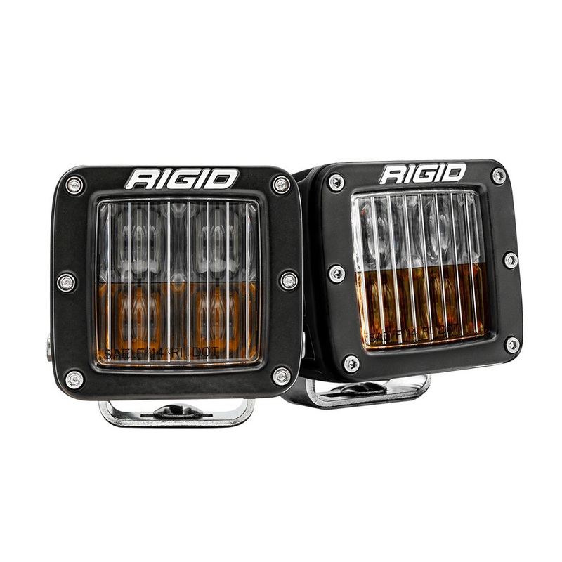 RIGID Industries D-Series LED SAE Fog Beam – Yellow/White – Pair