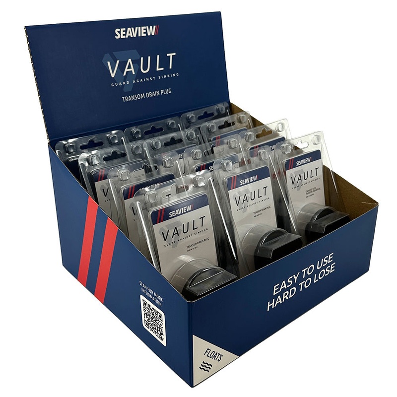 Seaview POP Display Box w/12-Pack Vault Drain Plugs (SV101V) – SV101VPOP