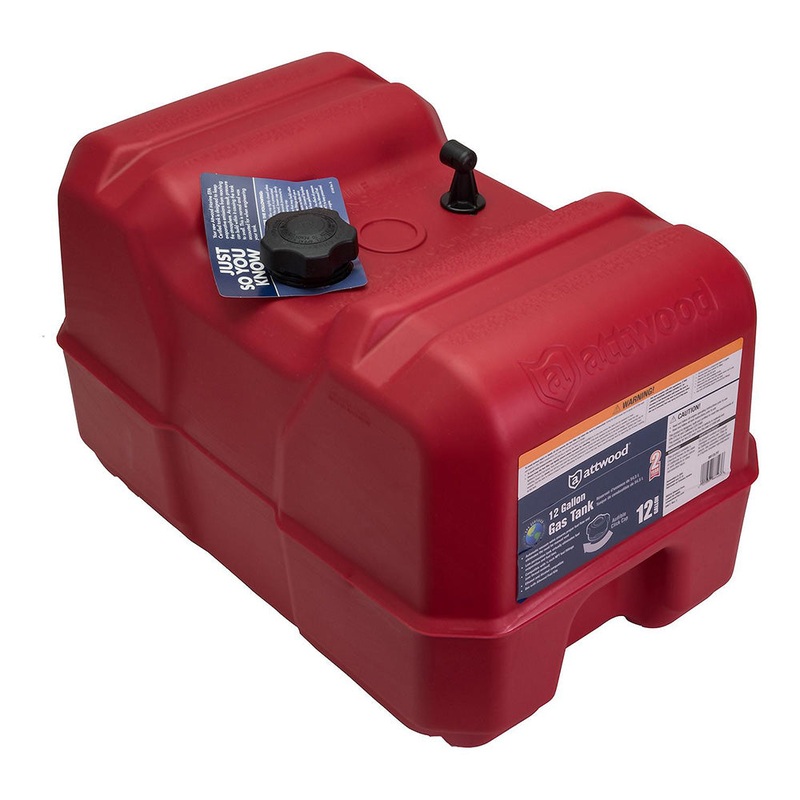 Attwood Portable Fuel Tank – 12 Gallon w/o Gauge – 8812LP2