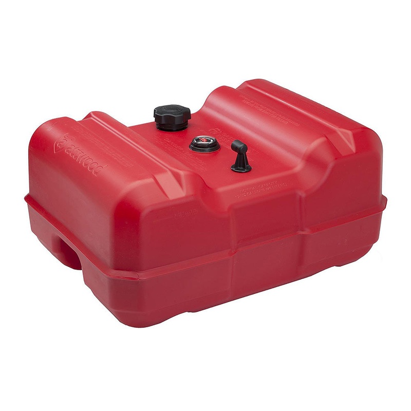 Attwood Portable Low Profile Fuel Tank – 12 Gallon w/Gauge – 8812LLPG2