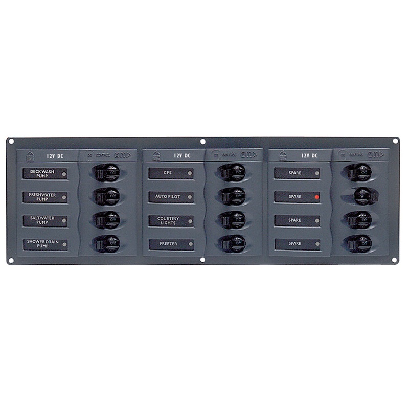 BEP DC Panel – 12-Way – No Meter – Horizontal – 902NMH