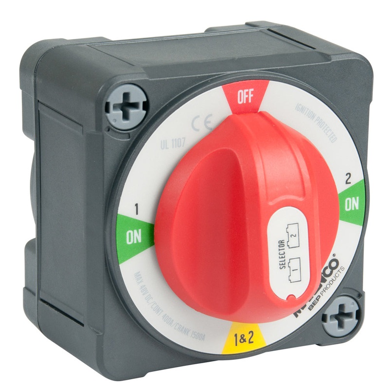 BEP Pro Installer 400A EZ-Mount Battery Selector Switch (1-2-Both-Off) – 771-S-EZ