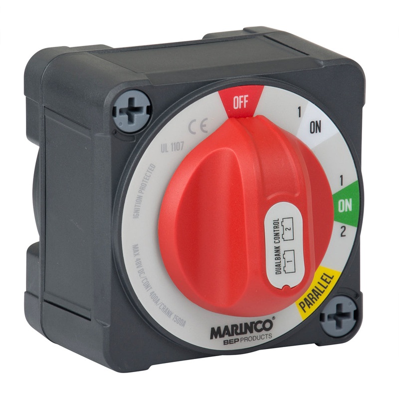 BEP Pro Installer 400a EZ-Mount Dual Bank Control Battery Switch – MC10 – 772-DBC-EZ