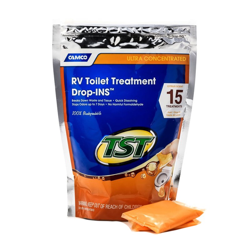 Camco TST Orange RV Toilet Treatment Drop-Ins *15-Pack41189 – 41189