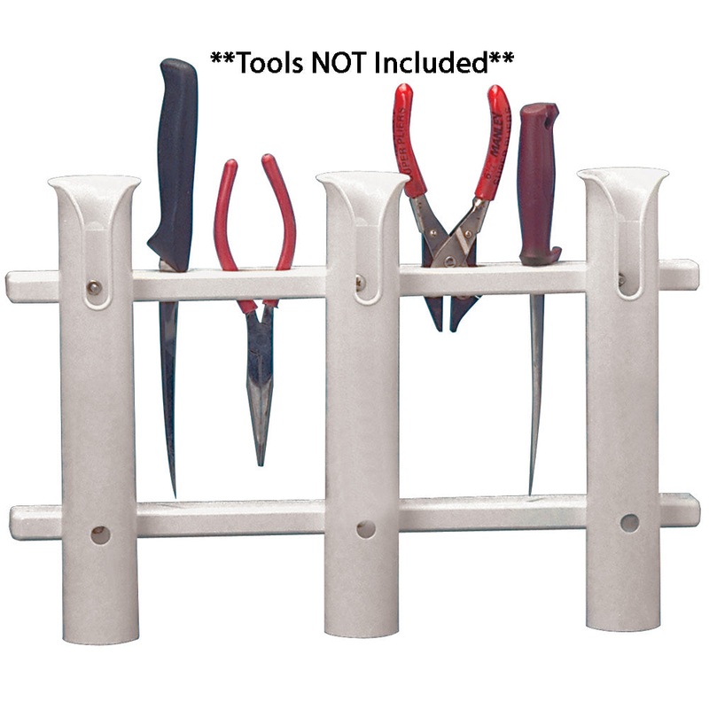 TACO 3-Rod Poly Rod Rack – White – P03-063W