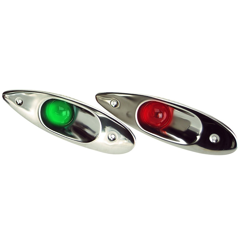 Whitecap Flush Mount LED Sidelights – 304 Stainless Steel – PairS-0918LED – S-0918LED