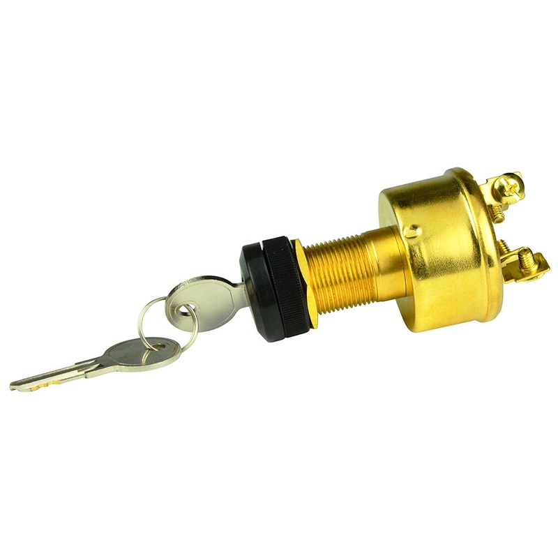 BEP 4-Position Brass Ignition Switch – Accessory/OFF/Ignition & Accessory/Start – 1001609