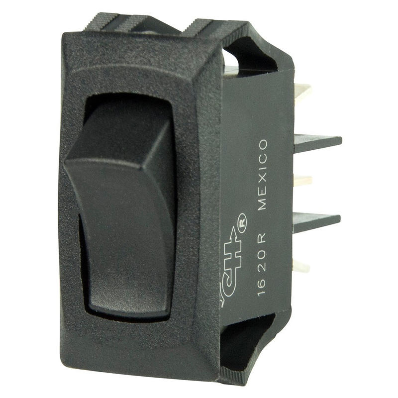 BEP Curved SPDT Mini Rocker Switch – 12V – ON/ON – 1001706