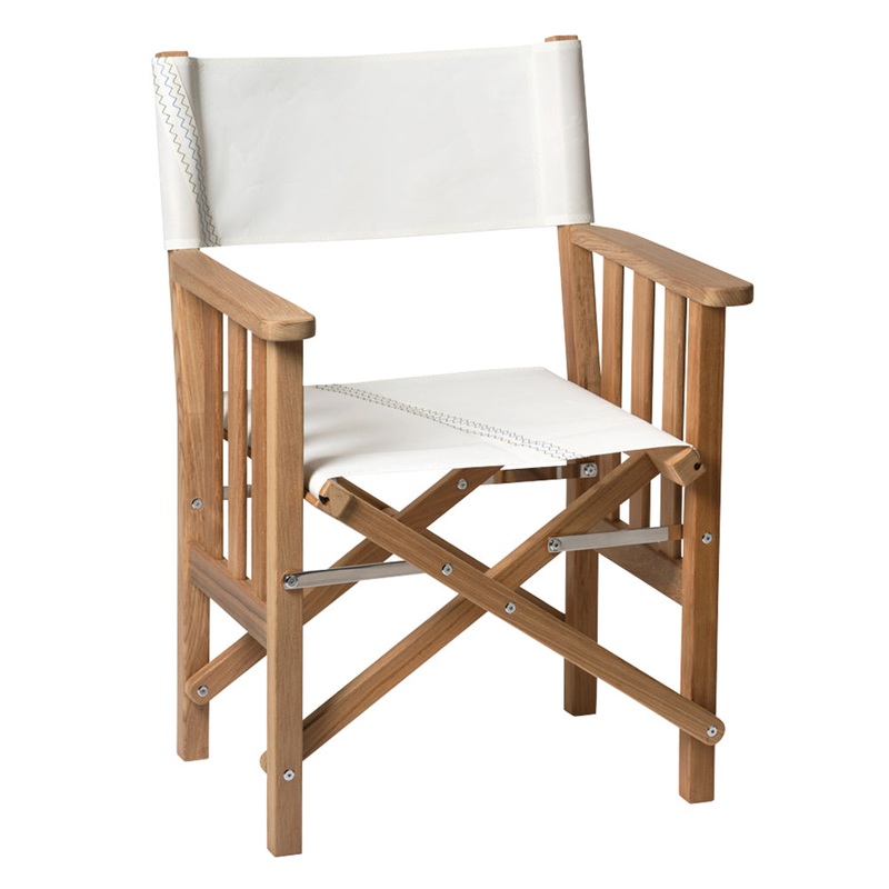 Whitecap Director’s Chair II w/Sail Cloth Seating – Teak61054 – 61054
