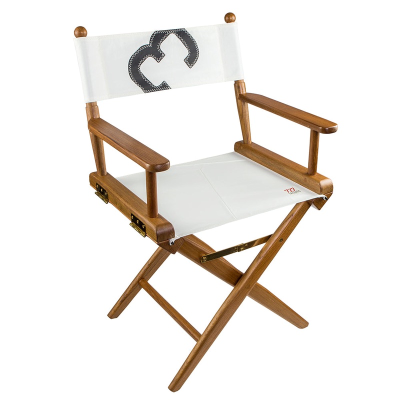 Whitecap Director’s Chair w/Sail Cloth Seating – Teak61044 – 61044