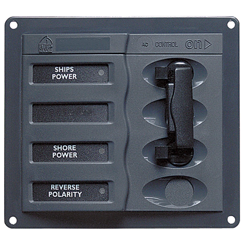BEP AC Circuit Breaker Panel without Meters, Double Pole Change Over Panel – 900-ACCH-110V