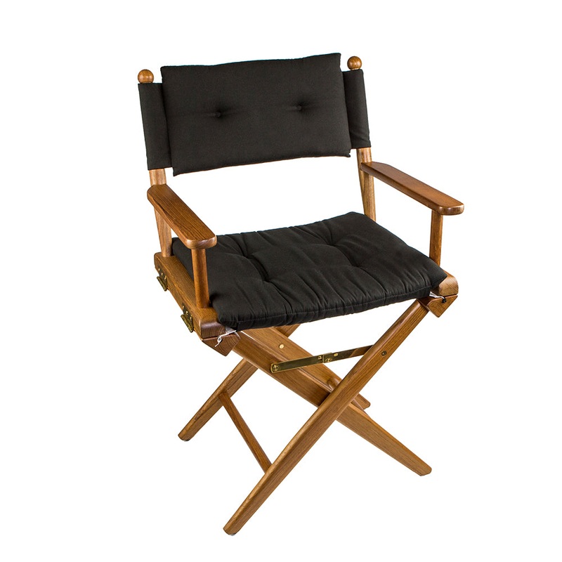 Whitecap Director’s Chair w/Black Cushion – Teak61041 – 61041