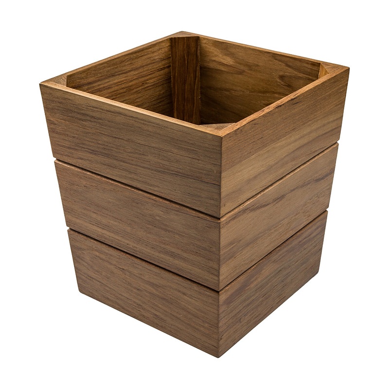 Whitecap Large Waste Basket – Teak63100 – 63100