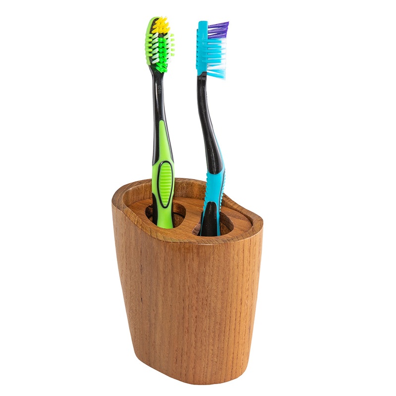 Whitecap Oval Toothbrush Holder (Oiled) – Teak63112 – 63112