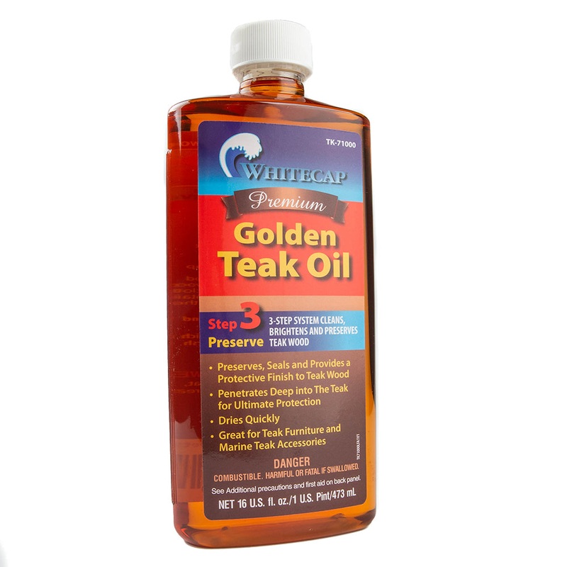 Whitecap Premium Golden Teak Oil – 16ozTK-71000 – TK-71000
