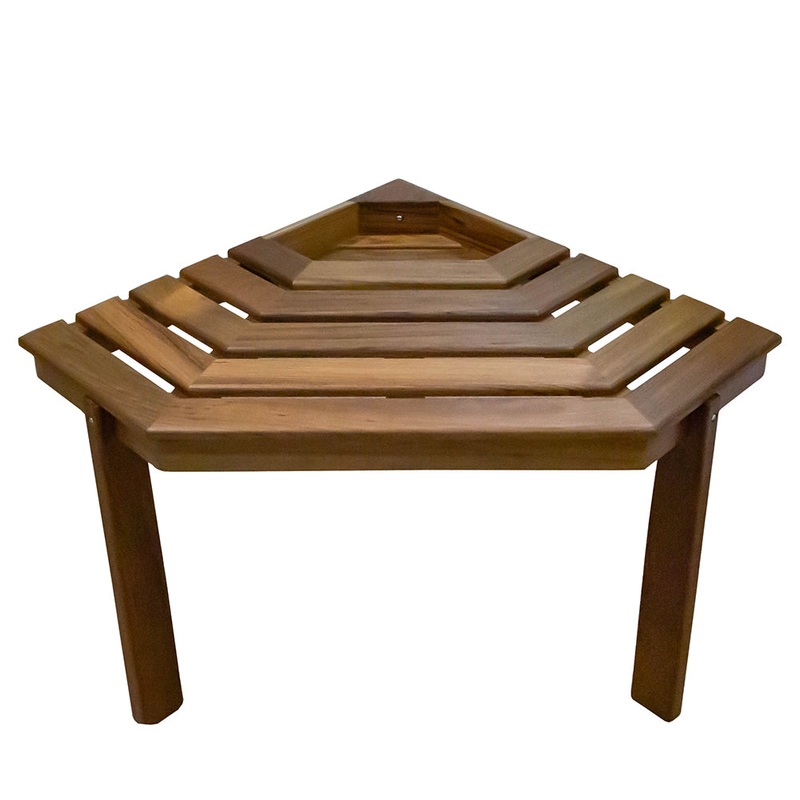 Whitecap Shower/Corner Stool – Teak – 63106
