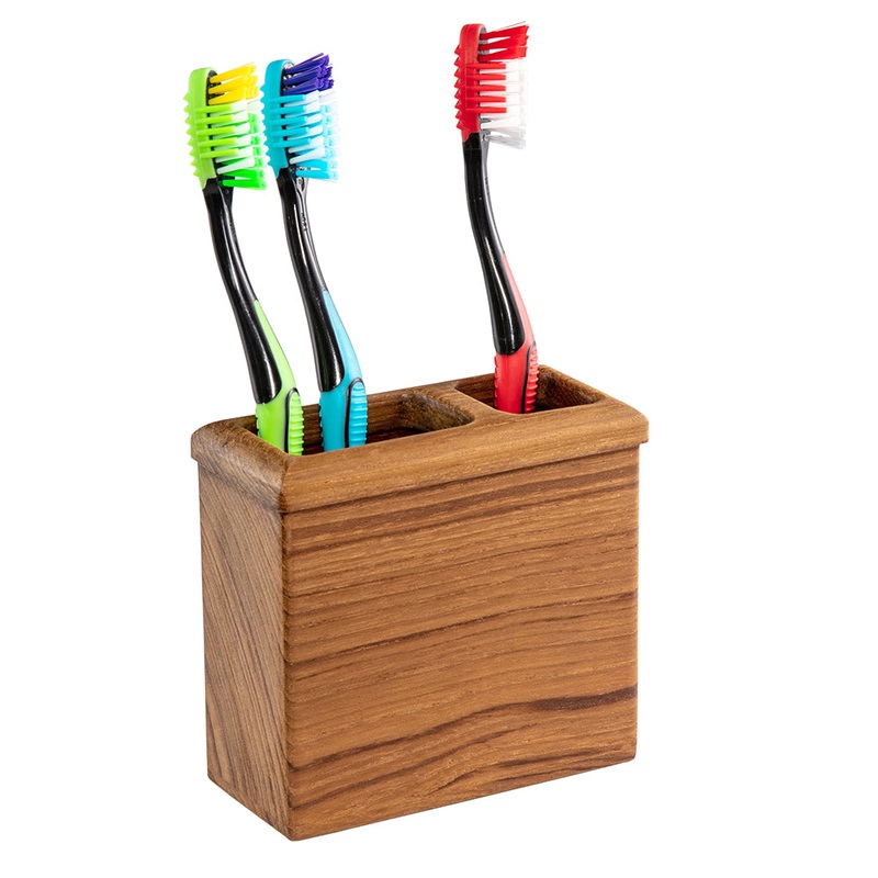 Whitecap Square Toothbrush Holder (Oiled) – Teak63111 – 63111