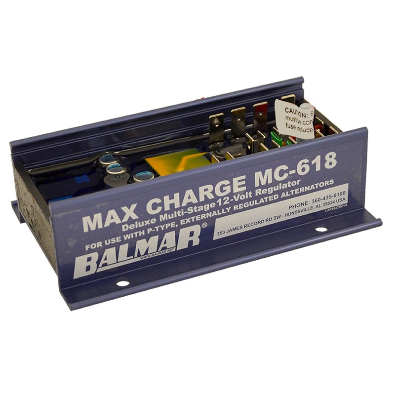 Balmar Max Charge MC618 Multi-Stage Regulator w/o Harness – 12V – MC-618