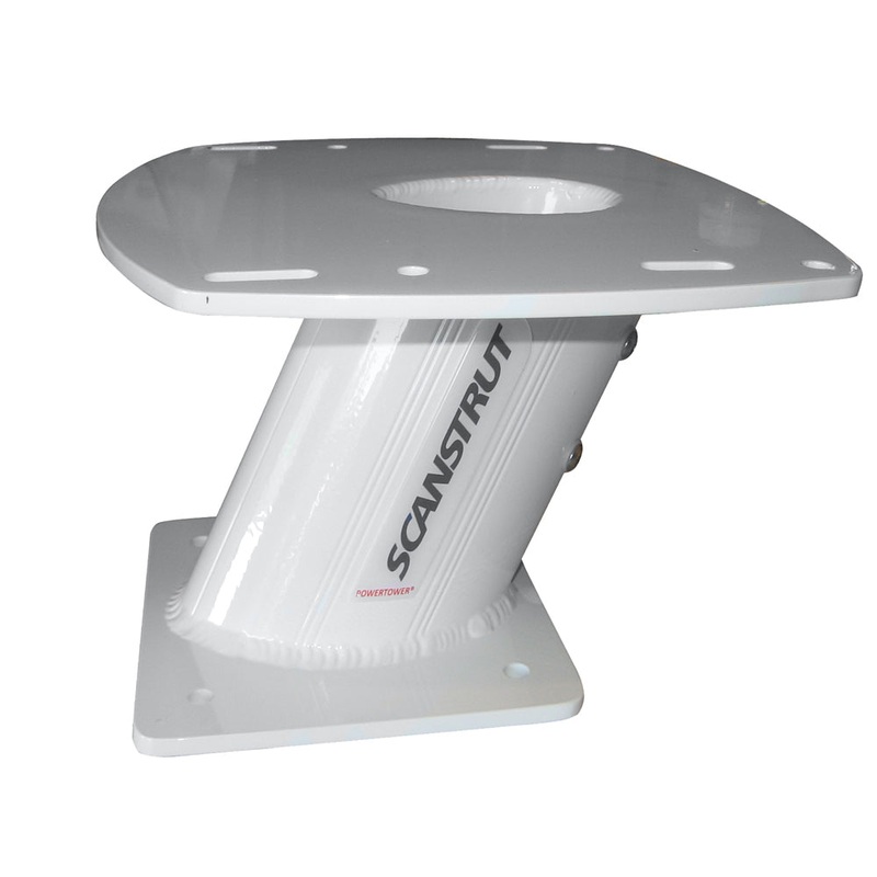 Scanstrut 10 Aluminum PowerTower for 2kwith 4kW Raymarine; Garmin & Navico 3G/4G Radomes – APT-250-01