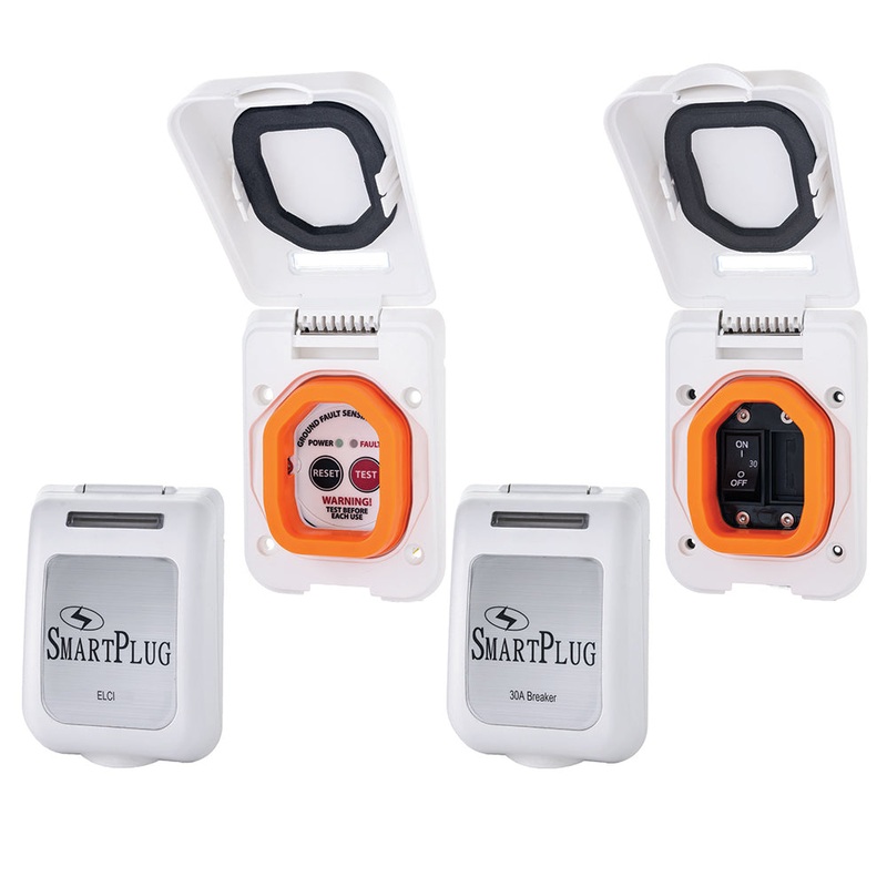SmartPlug Combo Kit w/ELCI Sensor & 30 Amp Breaker Non-Metallic Door – White – ELCIBRKR30PW