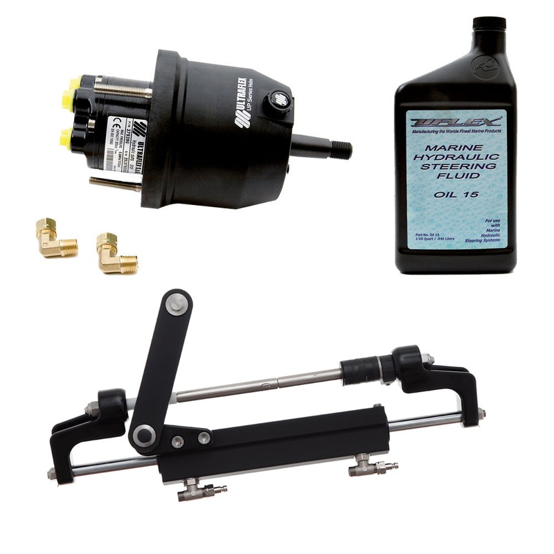 Uflex HYCO 1.1 Front Mount OB System up to 175HP – Includes UP20 FM Helm, 2qts of Oil, UC95-OBF CylinderHYCO 1.1 – HYCO 1.1