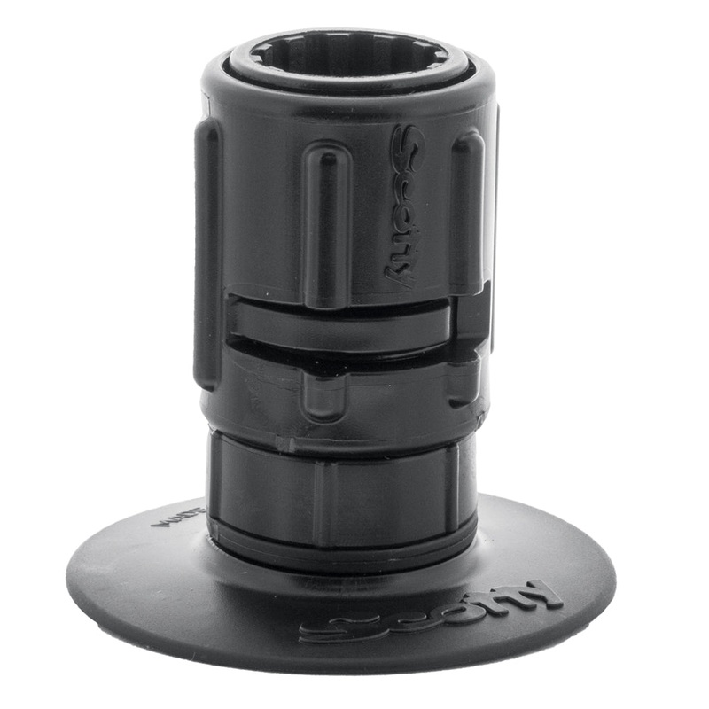 Scotty 448 Stick-On Mount w/Gear-Head Adapter – 3 Pad – 0448-BK