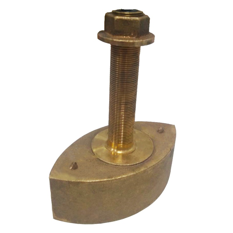 SI-TEX Bronze Stem Thru-Hull High-Frequency CHIRP Transducer – 1kW & 130 – 210kHz – CB131H1KW