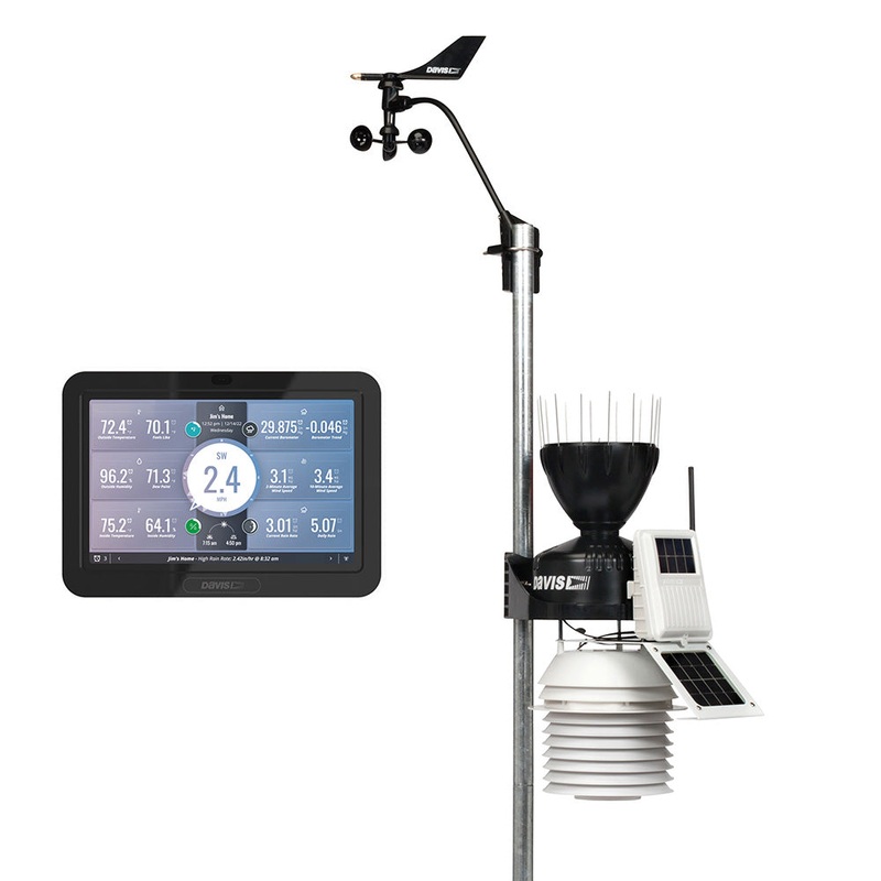 Davis Vantage Pro2 Wireless Weather Station w/WeatherLink Console & 24hr Fan Aspirated Radiation Shield – 6253