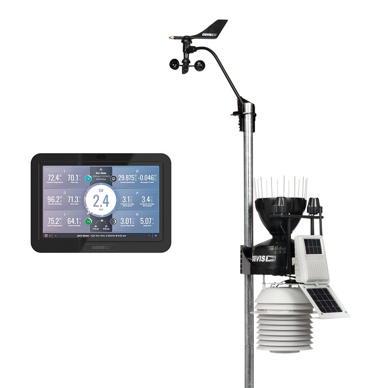 Davis Vantage Pro2 Wireless Weather Station w/WeatherLink Console, 24hr Fan Aspirated Radiation Shield, UV & Solar Sensors – 6263