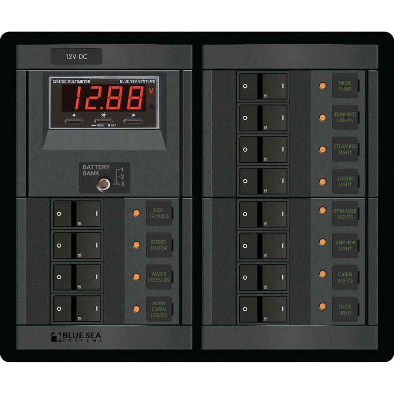 Blue Sea 1217 12V DC 12 Position w/Digital Meter – 1217