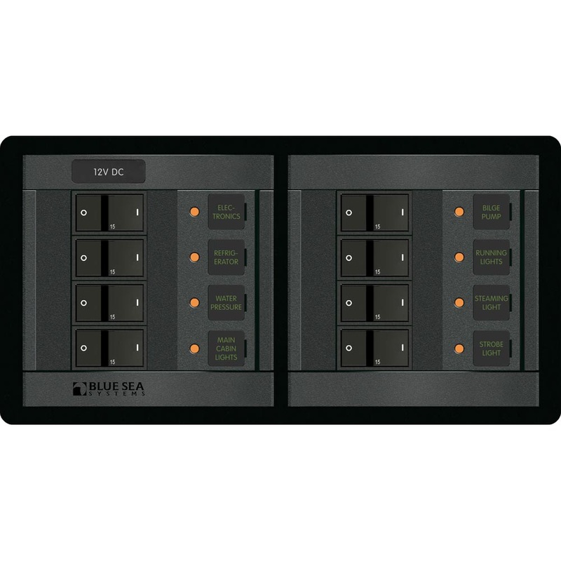 Blue Sea 1225 12V DC 8 Position – Horizontal – 1225