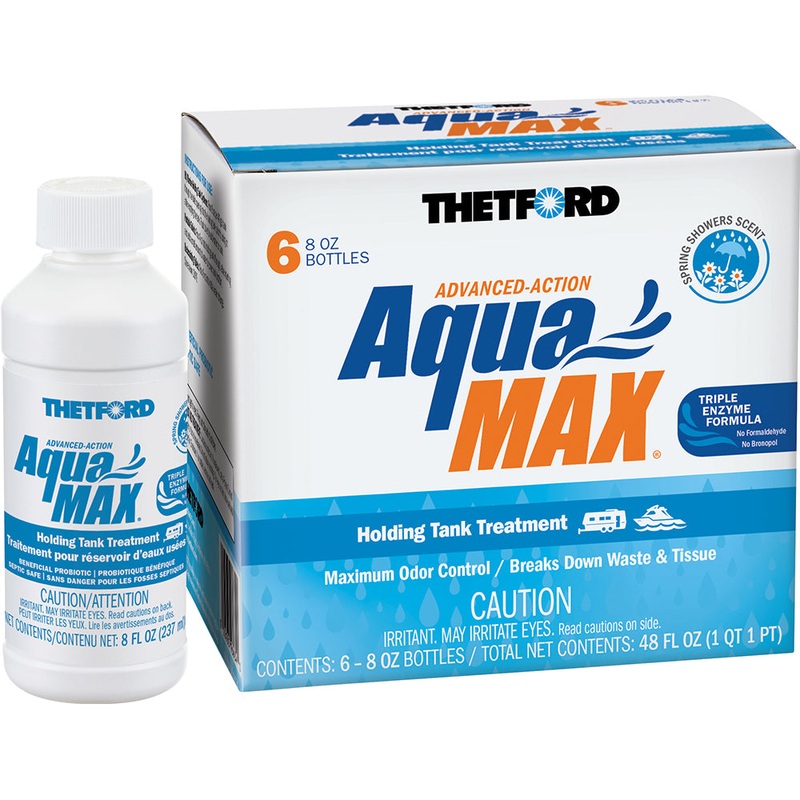 Thetford AquaMax Holding Tank Treatment – 6-Pack – 8oz Liquid – Spring Shower Scent96634 – 96634