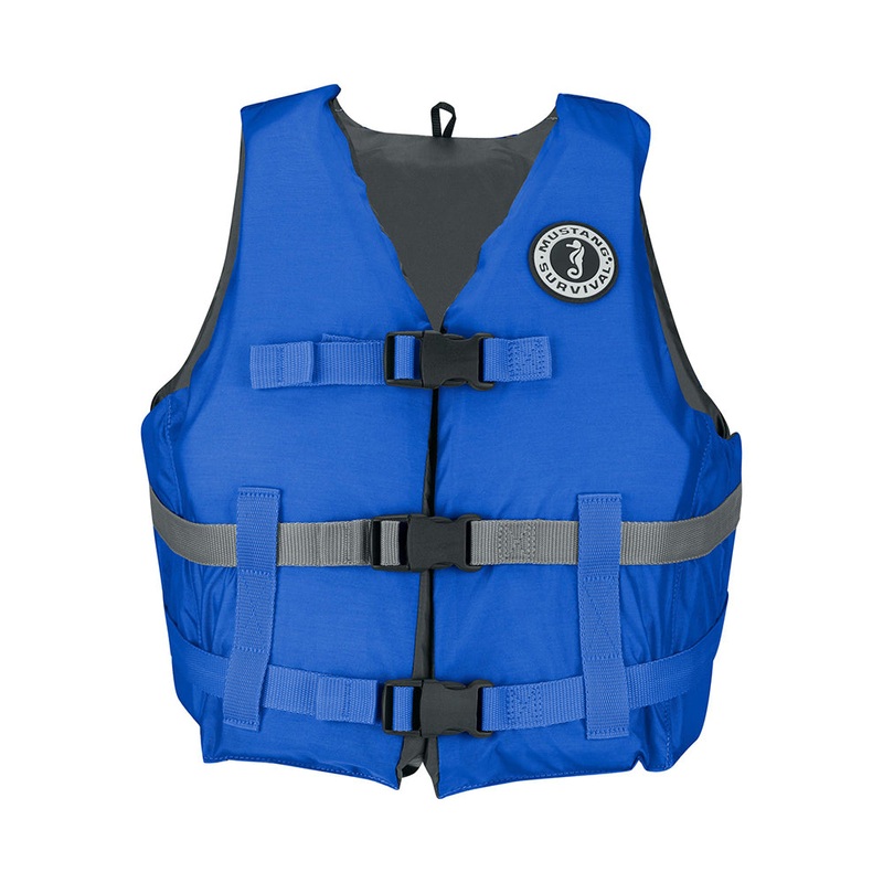 Mustang Livery Foam Vest – XL/XXL – Blue – MV7010-131-XL/XXL