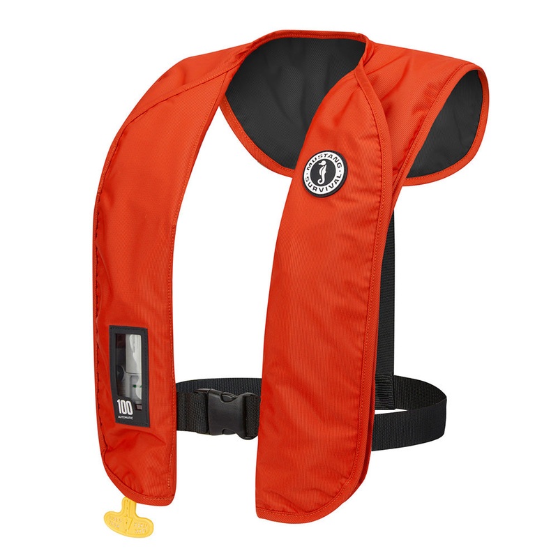 Mustang MIT 100 Inflatable PFD – Orange/Black