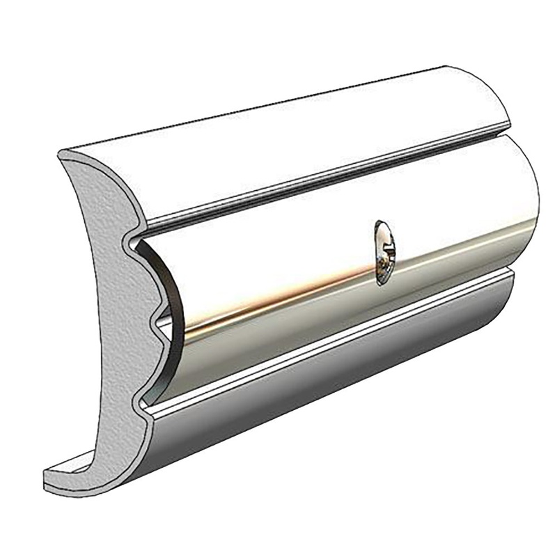 TACO Rigid Vinyl Flex-Core Rub Rail 1.58 x .635 – Frosty White 60′ – V21-9959WHC60D-1