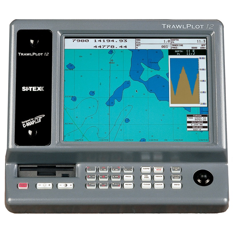 SI-TEX TRAWLPLOT 12 SD Color Chartplotter with WAAS Receiver – TRAWLPLOT 12