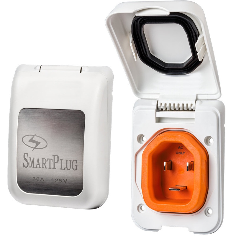 SmartPlug 30 Amp Non Metallic White Inlet – Boat and RV Side – BM30PW