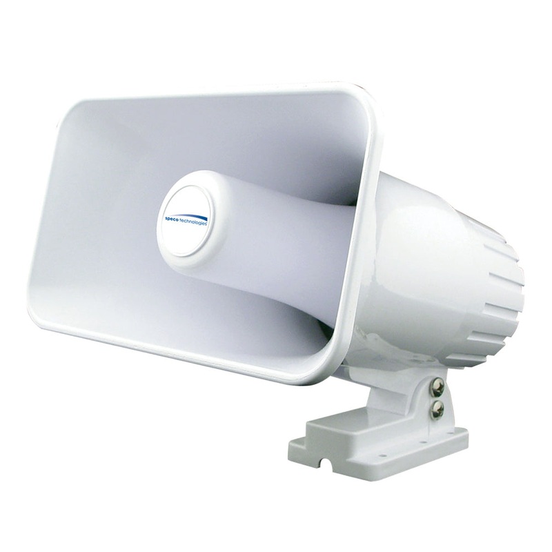 Speco 4 x 6 Weatherproof PA Speaker Horn – White – SPC12RP