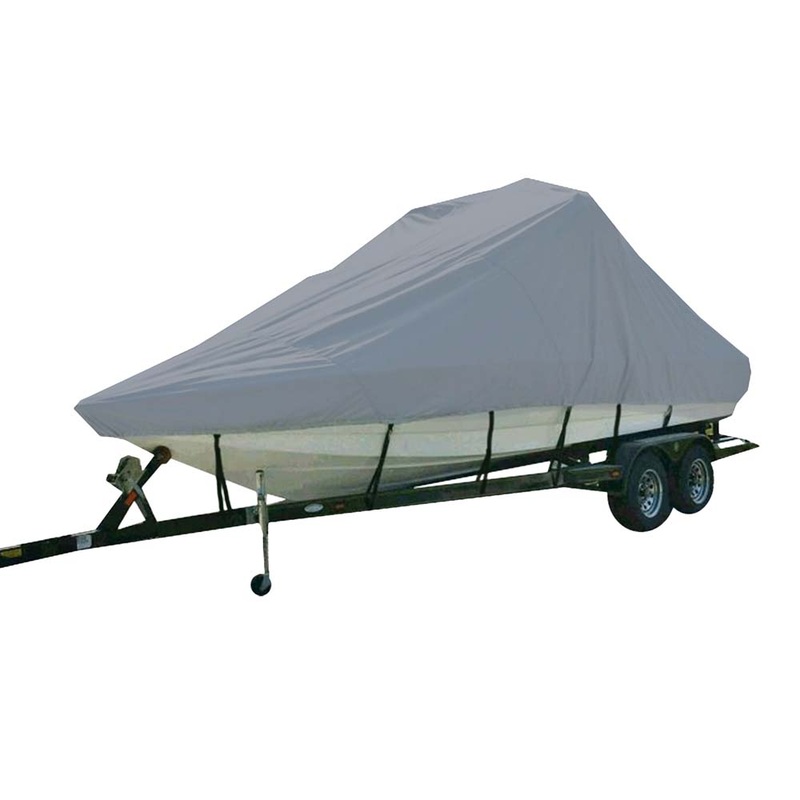 Carver Sun-DURA Specialty Boat Cover f/22.5′ Inboard Tournament Ski Boats w/Tower & Swim Platform – Grey – 81122S-11