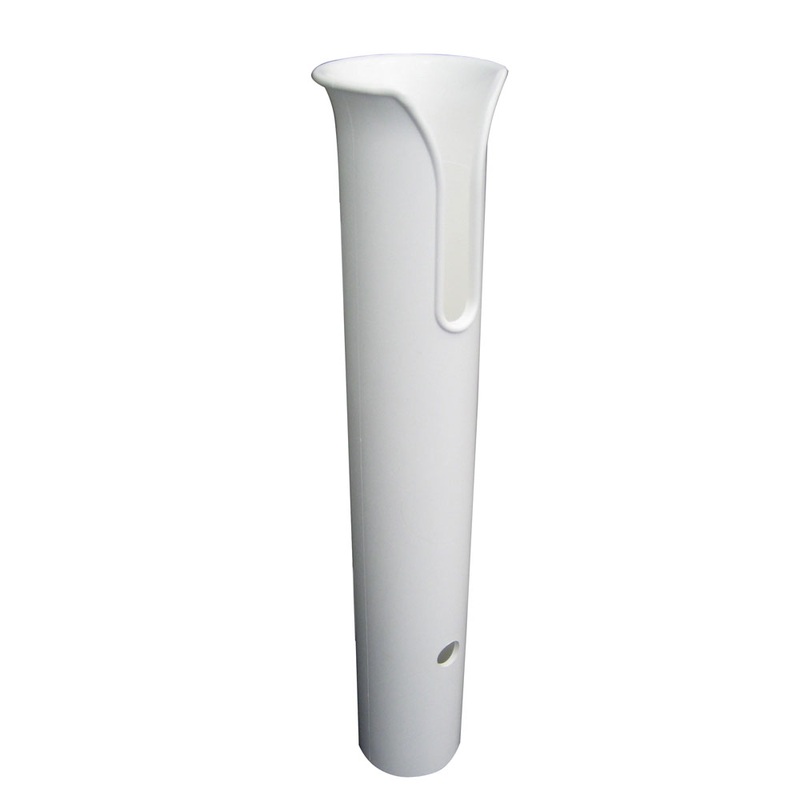 TACO Poly Thru-Bolt Rod Holder with Mounting Holes – No Hardware – White – P04-011W