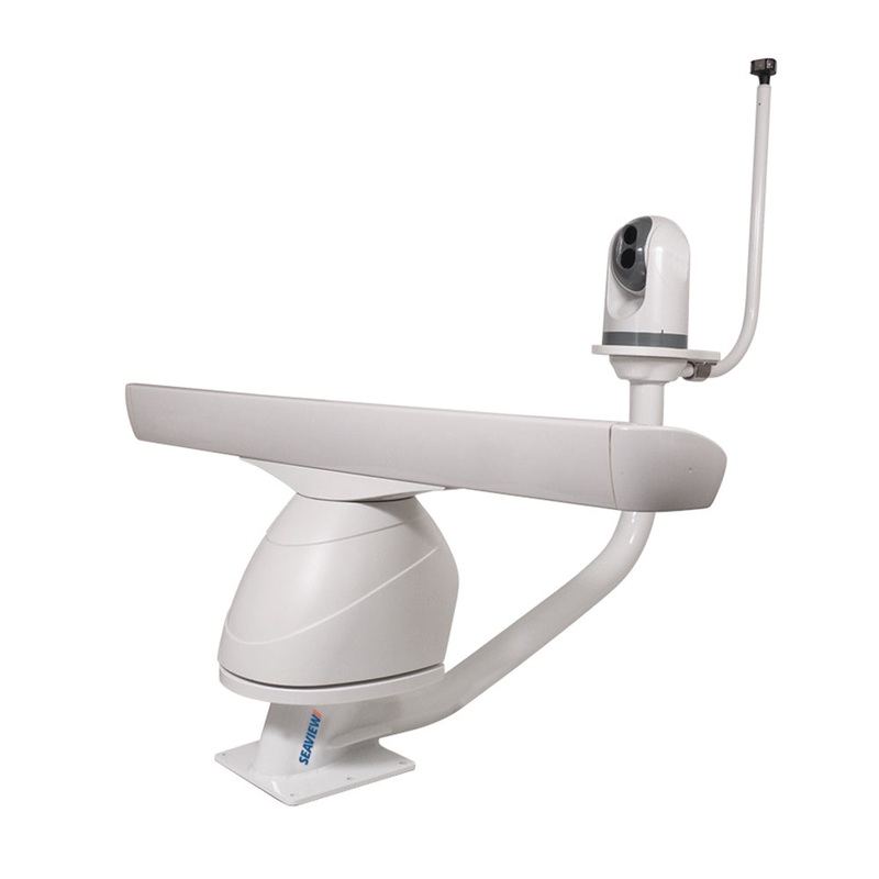 Seaview Dual Mount AFT Leaning f/Closed or Open Array Radars & Satdomes or Cameras – PMA-DM3-M1