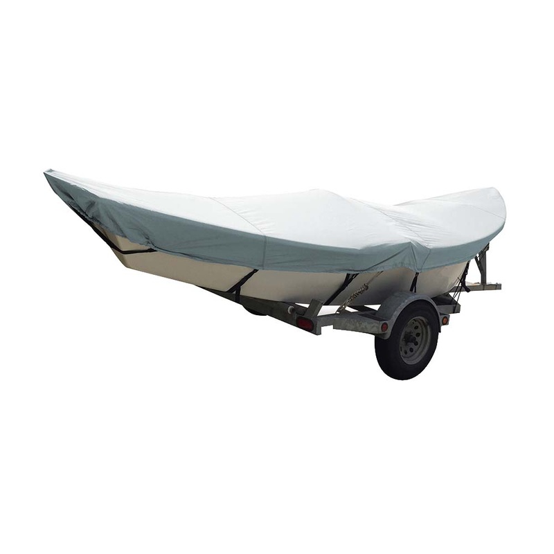 Carver Poly-Flex II Styled-to-Fit Boat Cover f/16′ Drift Boats – Grey – 74300F-10