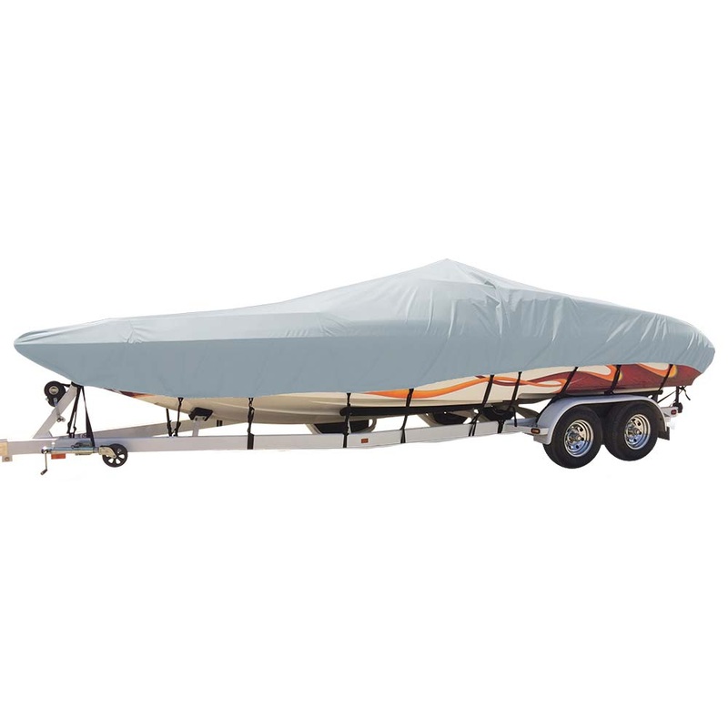 Carver Sun-DURA Styled-to-Fit Boat Cover f/21.5′ Day Cruiser Boats – Grey – 74421S-11