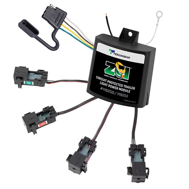 Tekonsha ZCI Zero Contact Interface Universal ModuLite – Universal Trailer Light Power Module – 119250